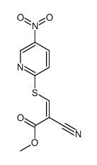 methyl 2-cyano-3-(5-nitropyridin-2-yl)sulfanylprop-2-enoate结构式
