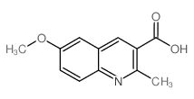 6-甲氧基-2-甲基喹啉-3-羧酸结构式