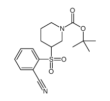 3-(2-CYANO-BENZENESULFONYL)-PIPERIDINE-1-CARBOXYLIC ACID TERT-BUTYL ESTER Structure