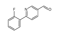 6-(2-氟苯基)-3-吡啶甲醛结构式