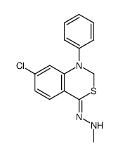 7-chloro-4-(2-methylhydrazono)-1-phenyl-1,4-dihydro-2H-benzo[d][1,3]thiazine Structure