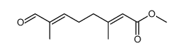 2,6-Octadienoic acid, 3,7-dimethyl-8-oxo-, methyl ester, (E,E)结构式