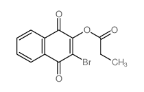 1,4-Naphthalenedione,2-bromo-3-(1-oxopropoxy)-结构式