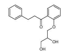 1-[2-(2,3-dihydroxypropoxy)phenyl]-3-phenylpropan-1-one Structure