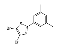 2,3-dibromo-5-(3,5-dimethylphenyl)thiophene Structure