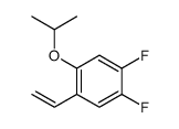 1-ethenyl-4,5-difluoro-2-propan-2-yloxybenzene结构式