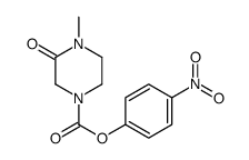 (4-nitrophenyl) 4-methyl-3-oxopiperazine-1-carboxylate Structure