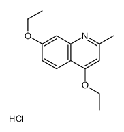 4,7-diethoxy-2-methylquinoline,hydrochloride Structure