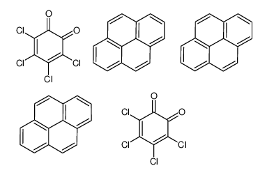 pyrene,3,4,5,6-tetrachlorocyclohexa-3,5-diene-1,2-dione Structure