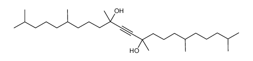 2,6,10,13,17,21-hexamethyl-docos-11-yne-10,13-diol结构式