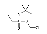 tert-butylsulfanyl-(chloromethylsulfanyl)-ethyl-sulfanylidene-λ5-phosphane结构式