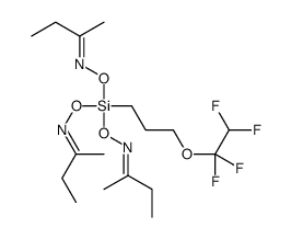 butan-2-one O,O',O''-[[3-(1,1,2,2-tetrafluoroethoxy)propyl]silylidyne]trioxime Structure