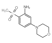 2-(甲基磺酰基)-5-吗啉-4-基苯胺结构式