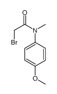2-溴-n-(4-甲氧基-苯基)-n-甲基乙酰胺结构式