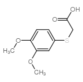2-(3,4-二甲氧基苯基硫代)乙酸结构式