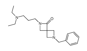 6-Benzyl-2-[3-(diethylamino)propyl]-2,6-diazaspiro[3.3]heptan-1-o ne结构式