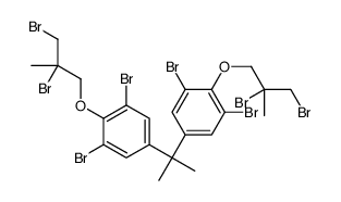 2,2-Bis[3,5-dibromo-4-(2,3-dibromo-2-methylpropoxy)phenyl]propane Structure