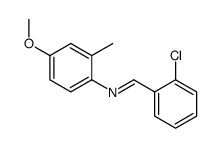 1-(2-chlorophenyl)-N-(4-methoxy-2-methylphenyl)methanimine结构式