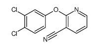 2-(3,4-dichlorophenoxy)pyridine-3-carbonitrile Structure
