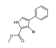 3-bromo-4-phenyl-pyrrole-2-carboxylic acid methyl ester Structure