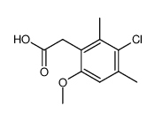 (3-chloro-6-methoxy-2,4-dimethyl-phenyl)-acetic acid Structure