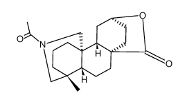 ent-16,17-acetylazanediyl-12α-hydroxy-(8α)-podocarpane-8-carboxylic acid lactone Structure