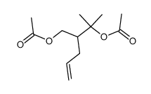 5-acetoxy-4-acetoxymethyl-5-methyl-hex-1-ene结构式