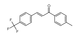 (E)-1-(4-methylphenyl)-3-{(4-(trifluoromethyl)phenyl)}-2-propen-1-one Structure