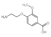 4-(2-氨基乙氧基)-3-甲氧基苯甲酸结构式