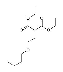 diethyl 2-(2-butoxyethyl)propanedioate结构式