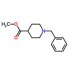 N-苄基-4-哌啶甲酸甲酯结构式