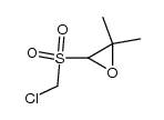 3-((chloromethyl)sulfonyl)-2,2-dimethyloxirane结构式