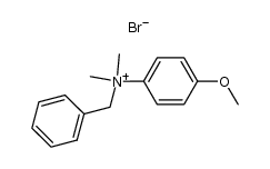N-benzyl-N,N-dimethyl-4-methoxyanilinium bromide结构式