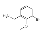 (3-溴-2-甲氧基苯基)甲胺结构式