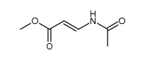 (E)-methyl 3-acetamidoacrylate结构式