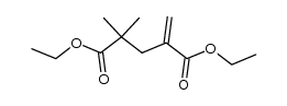 diethyl 2,2-dimethyl-4-methylenepenta-1,5-dioate结构式