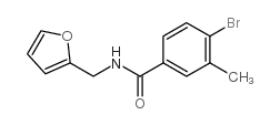 N-(呋喃-2-甲基) 4-溴-3-甲基苯甲酰胺结构式