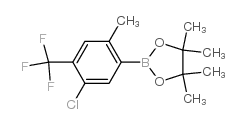 5-Chloro-2-methyl-4-(trifluoromethyl)phenylboronic acid, pinacol ester Structure