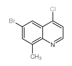 6-溴-4-氯-8-甲基喹啉结构式