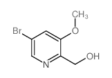 (5-溴-3-甲氧基吡啶-2-基)甲醇结构式