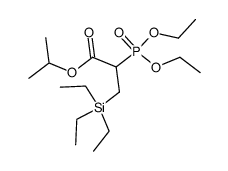 2-(Diethoxy-phosphoryl)-3-triethylsilanyl-propionic acid isopropyl ester Structure