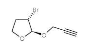 (2R,3S)-3-溴-2-(2-丙炔-1-氧基)四氢呋喃结构式