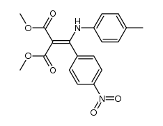 dimethyl 2-((4-nitrophenyl)(p-tolylamino)methylene)malonate Structure