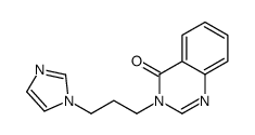 3-(3-imidazol-1-ylpropyl)quinazolin-4-one结构式
