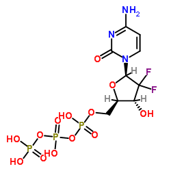 吉西他滨三磷酸-13C,15N2-二三乙胺结构式