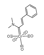 pentacarbonyl{(N,N-dimethylamino)(2-phenylvinyl)carbene}chromium(0)结构式