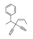 2-(1-phenylethyl)-2-prop-1-enylpropanedinitrile结构式