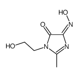 3-(2-hydroxyethyl)-5-hydroxyimino-2-methylimidazol-4-one Structure