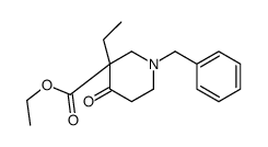 ethyl 1-benzyl-3-ethyl-4-oxopiperidine-3-carboxylate结构式