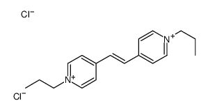 1-propyl-4-[2-(1-propylpyridin-1-ium-4-yl)ethenyl]pyridin-1-ium,dichloride Structure